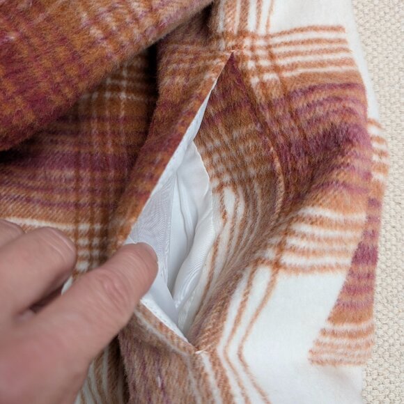 Thread & Supply Women's XS Lined Thick Plaid Shacket Jacket w Pockets - Picture 2 of 5